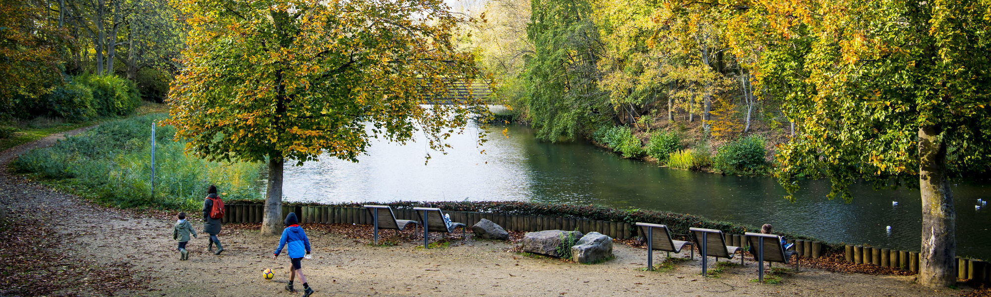 Water in het Brialmontpark.