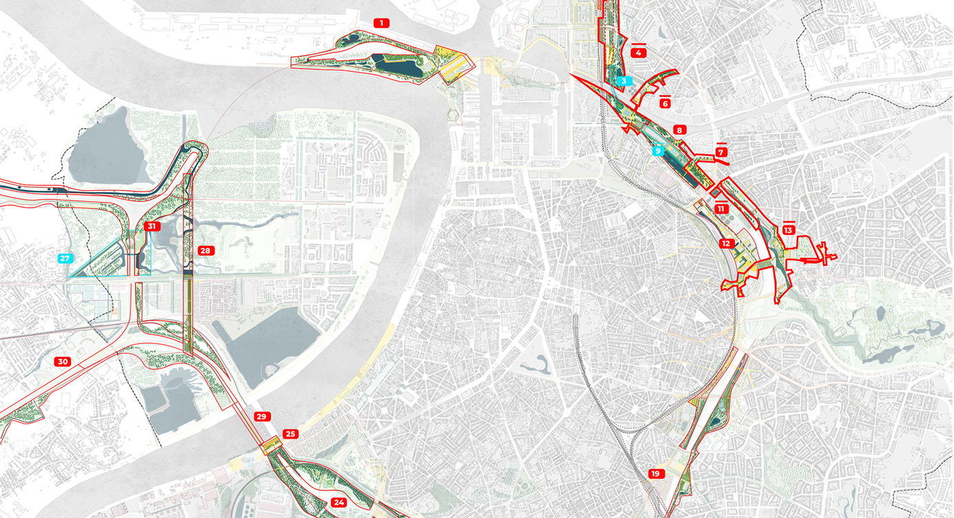 Overzicht van de eerste 18 geselecteerde projecten